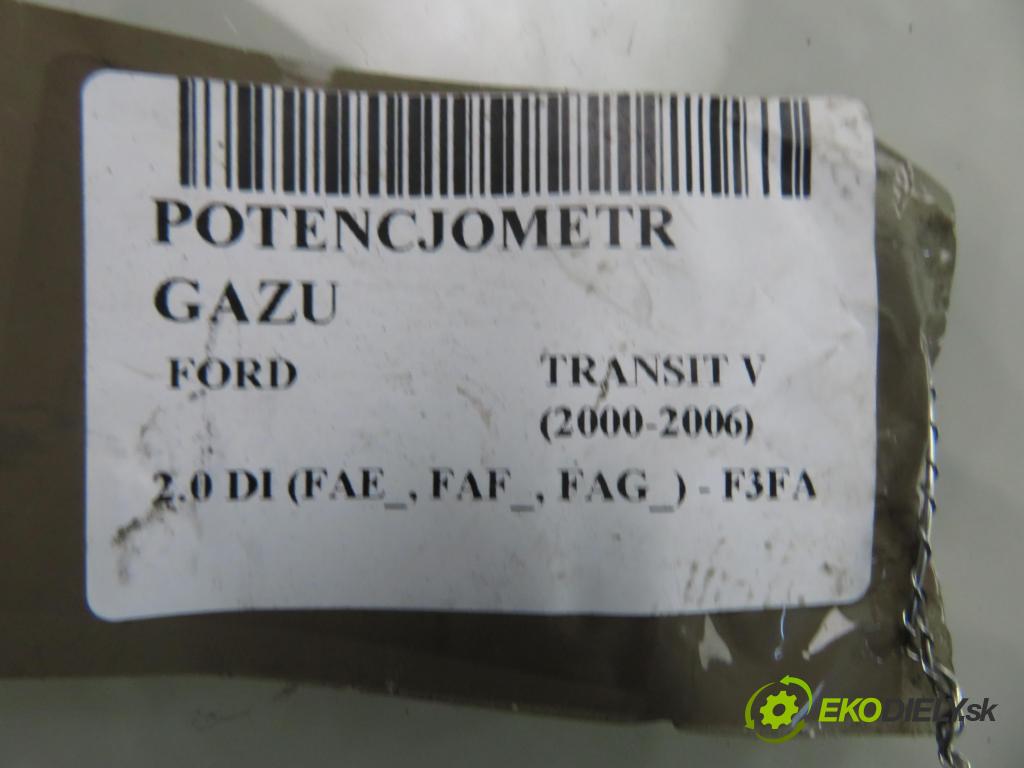 FORD TRANSIT Furgon (FA_ _) BUS 2005 63,00 2.0 DI 86 - F3FA 1998,00 potenciometr plynového pedálu 1C119F836AD (Potenciometr plynového pedálu)