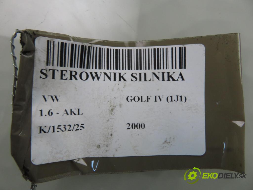 VW GOLF IV (1J1) HB 2000 74,00 1.6 - AKL 1595,00 řídící jednotka motora 06A906019BQ ; 5WP4441