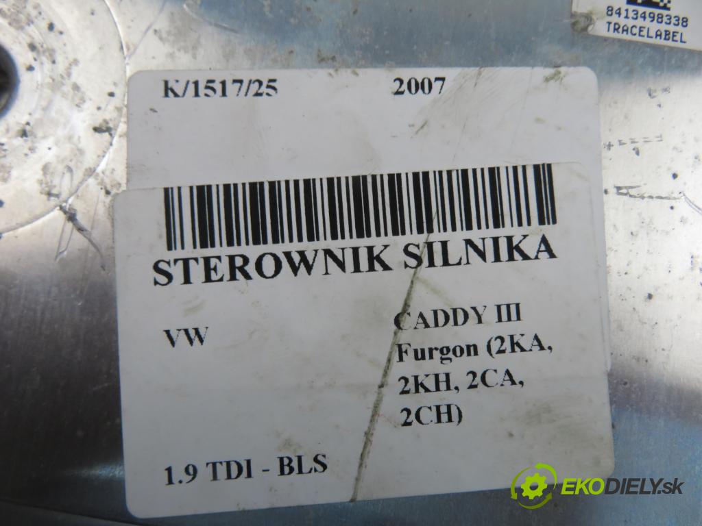 VW CADDY III Furgon (2KA, 2KH, 2CA, 2CH) FURGON 2007 77,00 1.9 TDI - BLS 1896,00 řídící jednotka motora 03G906021HS ; 0281013681