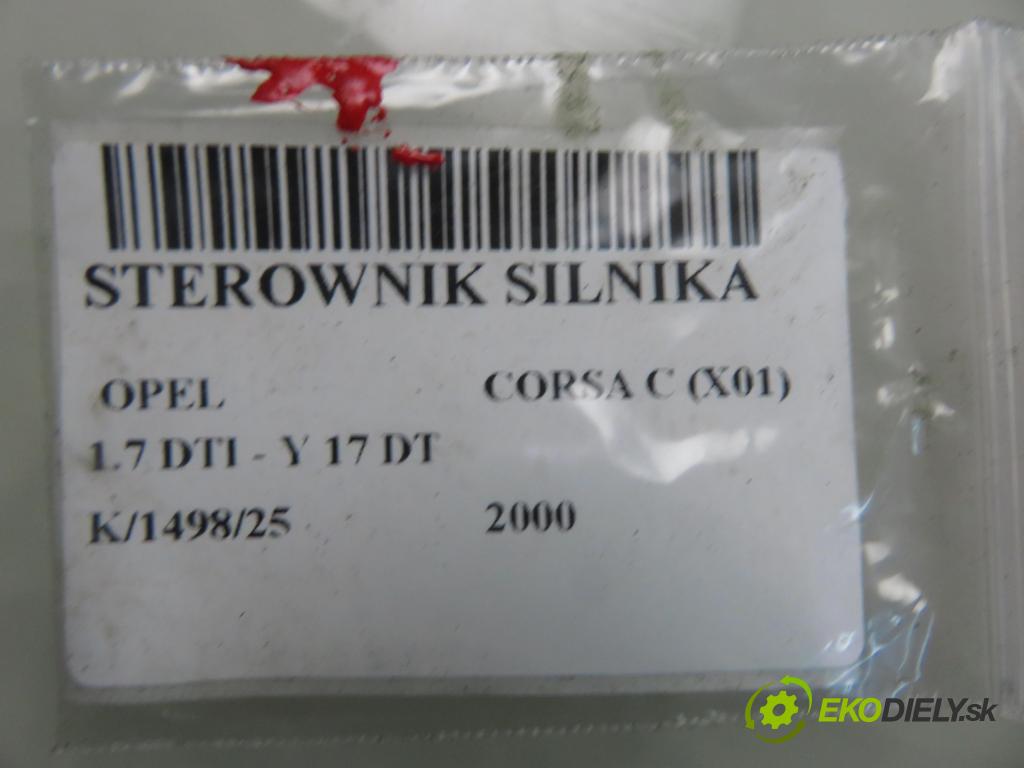 OPEL CORSA C (X01) HB 2000 55,00 1.7 DTI - Y 17 DT 1686,00 řídící jednotka motora 09389429 ; 8972272258