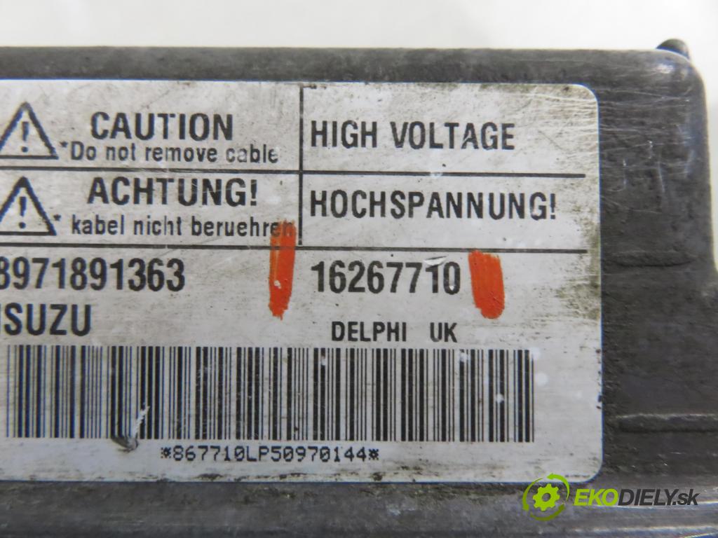 OPEL CORSA C (X01) HB 2000 55,00 1.7 DTI - Y 17 DT 1686,00 řídící jednotka pumpy 16267710