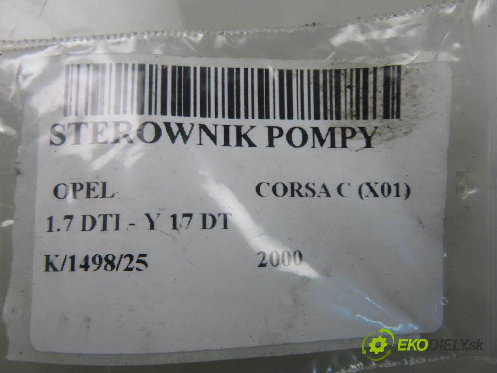 OPEL CORSA C (X01) HB 2000 55,00 1.7 DTI - Y 17 DT 1686,00 řídící jednotka pumpy 16267710