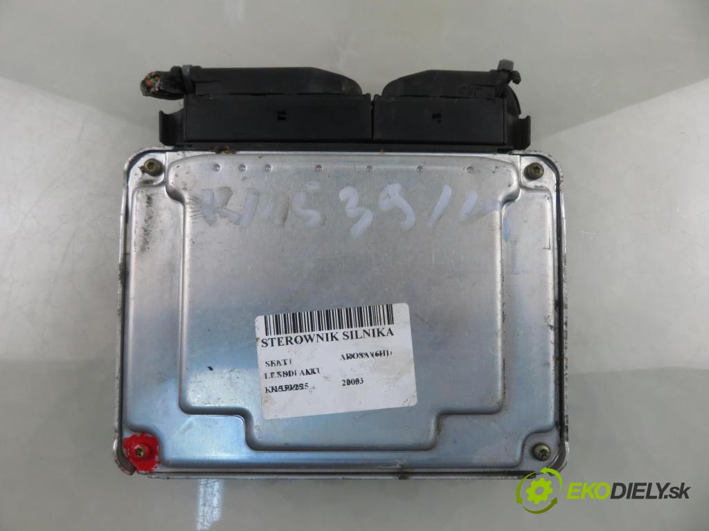SEAT AROSA (6H) HB 2003 44,00 1.7 SDI - AKU 1716,00 řídící jednotka motora 038906012CM ; 0281010379
