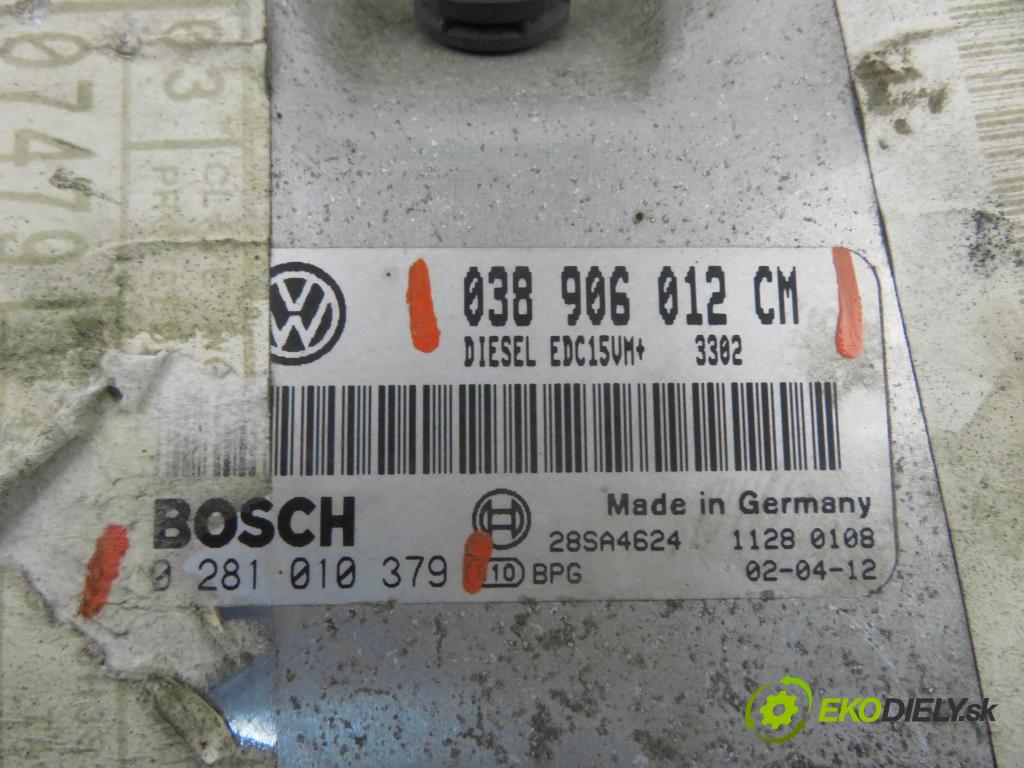 SEAT AROSA (6H) HB 2003 44,00 1.7 SDI - AKU 1716,00 řídící jednotka motora 038906012CM ; 0281010379