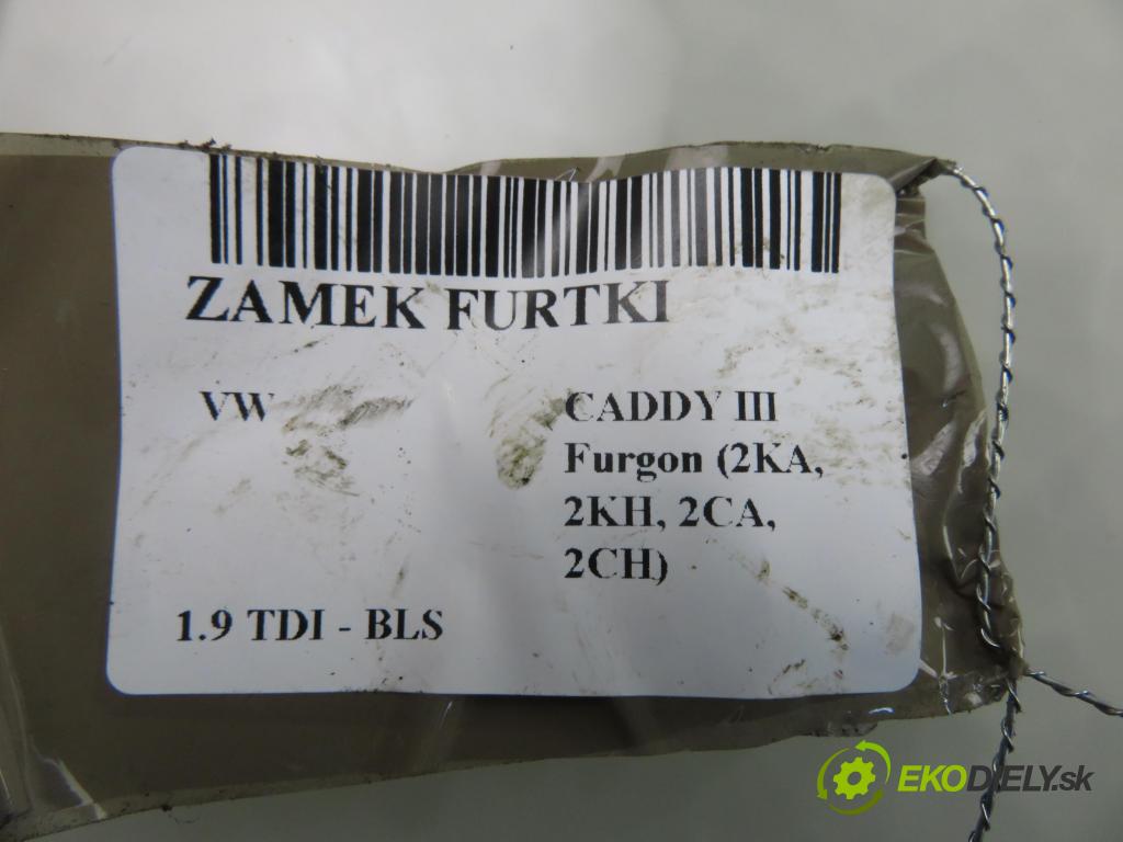 VW CADDY III Furgon (2KA, 2KH, 2CA, 2CH) FURGON 2007 77,00 1.9 TDI - BLS 1896,00 zámok dvierka 2K0827201Q