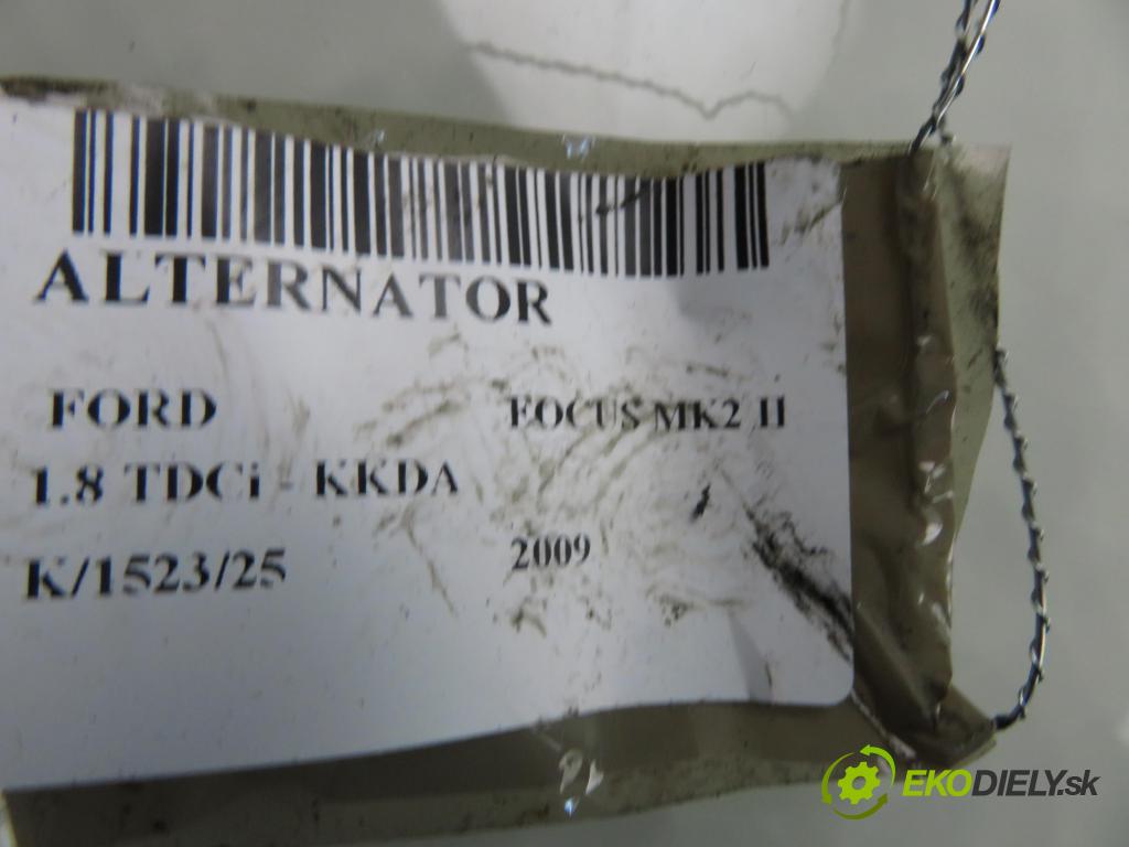FORD FOCUS II (DA_, HCP) HB 2009 85,00 1.8 TDCi 115 - KKDA 1753,00 Alternátor 4M5T110300LC (Alternátor)
