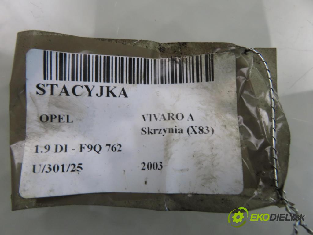 OPEL VIVARO A Skrzynia (X83) FURGON 2003 60,00 1.9 DI 80 - F9Q 762 1870,00 spinačka  (Spínacia skrinka)