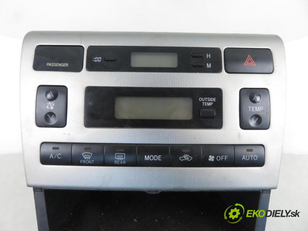 TOYOTA COROLLA (_E12_) HB 2005 85,00 2.0 D-4D 116 (CDE120R_, CDE120L_) - 1CD-FTV 1995,00 Panel topení KLIMATRONIK 8865012A11 ; 1776001560 ; 554111A240