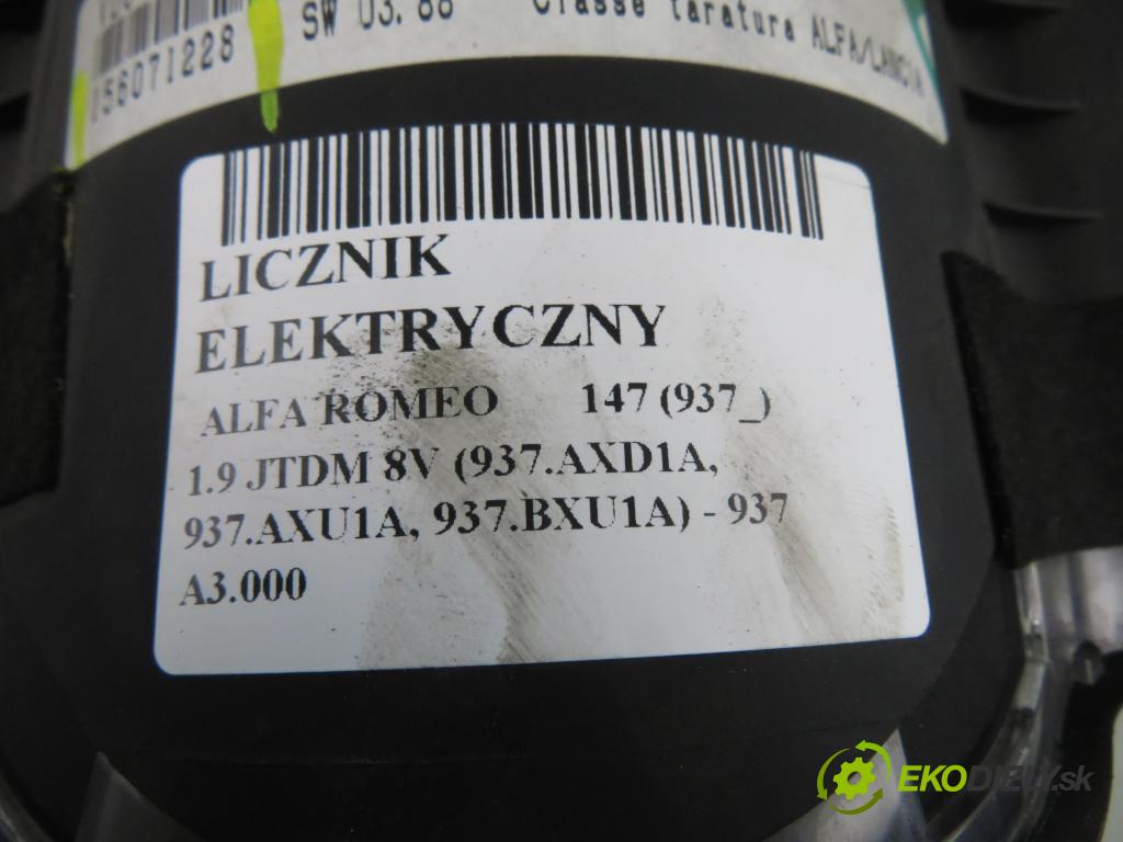ALFA ROMEO 147 (937_) HB 2006 88,00 1.9 JTDM 8V (937.AXD1A, 937.AXU1A, 937.BXU1A) - 93 1910,00 Prístrojovka elektrický 156071228