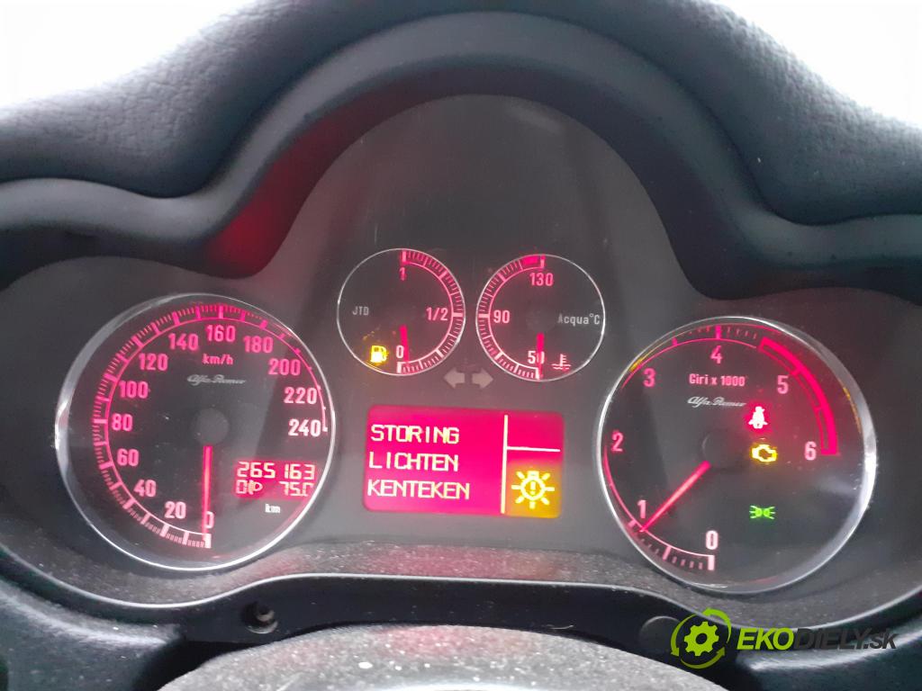 ALFA ROMEO 147 (937_) HB 2006 88,00 1.9 JTDM 8V (937.AXD1A, 937.AXU1A, 937.BXU1A) - 93 1910,00 Prístrojovka elektrický 156071228