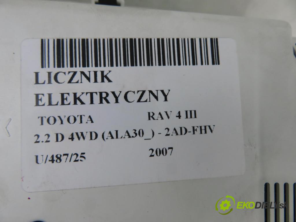 TOYOTA RAV 4 III (_A3_) SUV 2007 130,00 2.2 D 4WD 177 - 2AD-FHV 2231,00 Prístrojovka elektrický 8380042D03 ; 2574403330