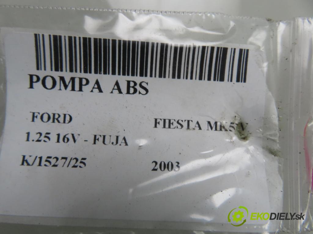 FORD FIESTA V (JH_, JD_) HB 2003 55,00 1.25 16V - FUJB 1242,00 Pumpa ABS 10096001063 ; 10020600934 ; 2S612M110CE (Pumpa ABS)