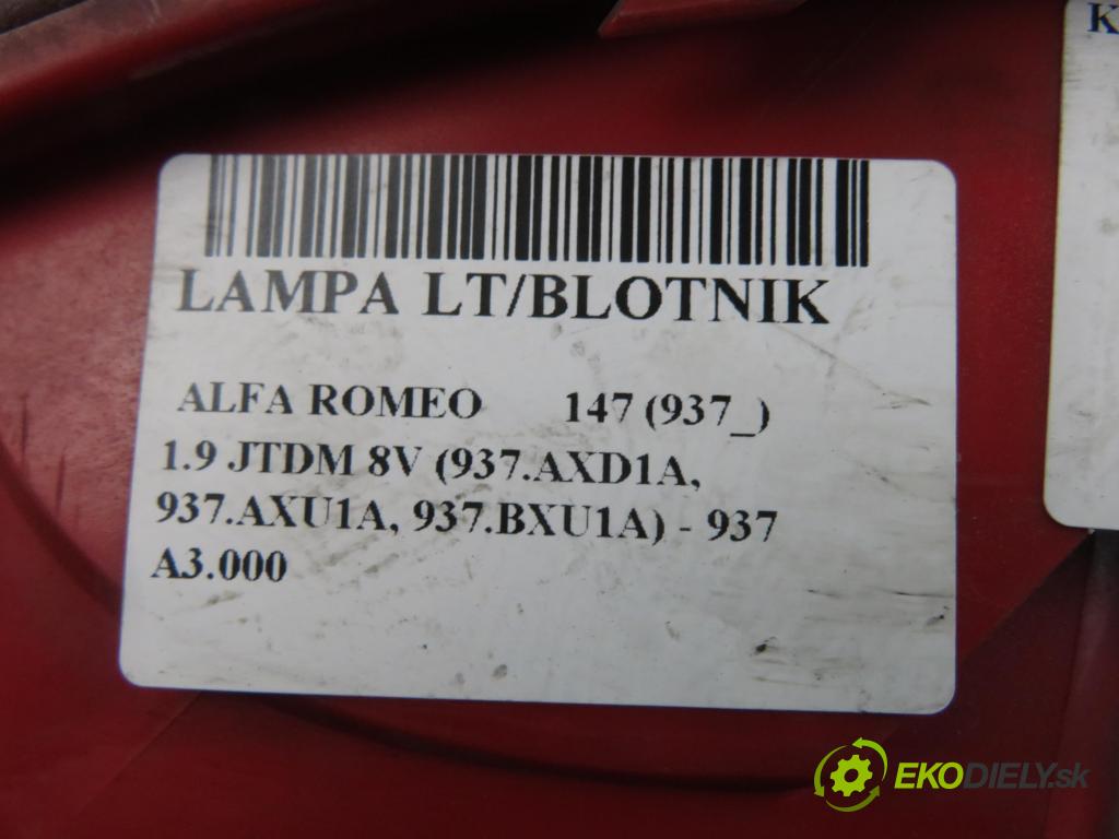 ALFA ROMEO 147 (937_) HB 2006 88,00 1.9 JTDM 8V (937.AXD1A, 937.AXU1A, 937.BXU1A) - 93 1910,00 Svetlo ľavé zadné 46556349