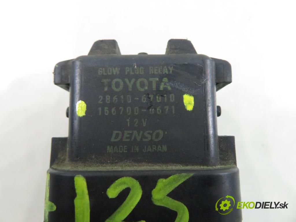 TOYOTA RAV 4 III (_A3_) SUV 2007 130,00 2.2 D 4WD 177 - 2AD-FHV 2231,00 RELÉ: JÚN: 2861067010 ; 1567000671