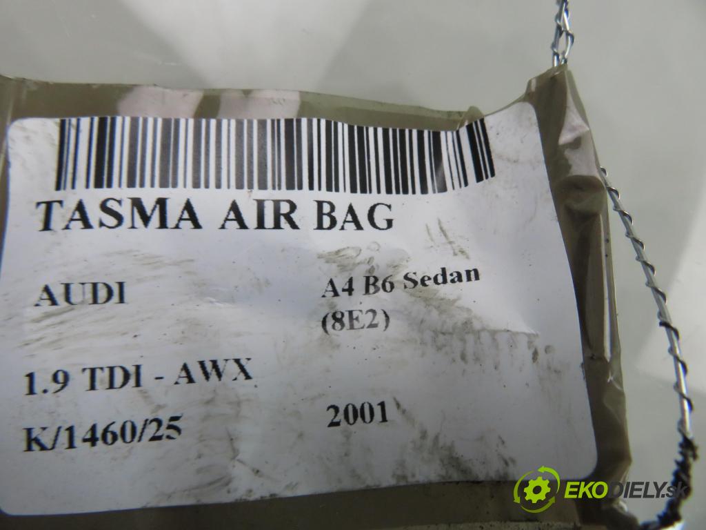 AUDI A4 (8E2, B6) SEDAN 2001 96,00 1.9 TDI PD 130 - AWX 1896,00 PÁSKA: air BAG 8E0953541C