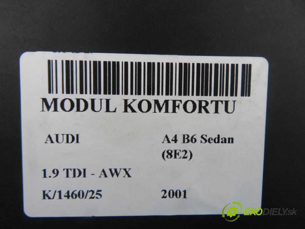 AUDI A4 (8E2, B6) SEDAN 2001 96,00 1.9 TDI PD 130 - AWX 1896,00 MODUL komfortu 8E0959433AE