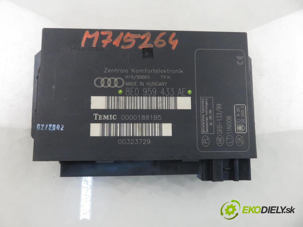 AUDI A4 (8E2, B6) SEDAN 2001 96,00 1.9 TDI PD 130 - AWX 1896,00 MODUL komfortu 8E0959433AE