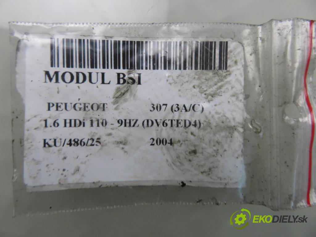 PEUGEOT 307 (3A/C) HB 2004 80,00 1.6 HDi 110 1560,00 MODUL BSI 9651197580 ; 9651196880
