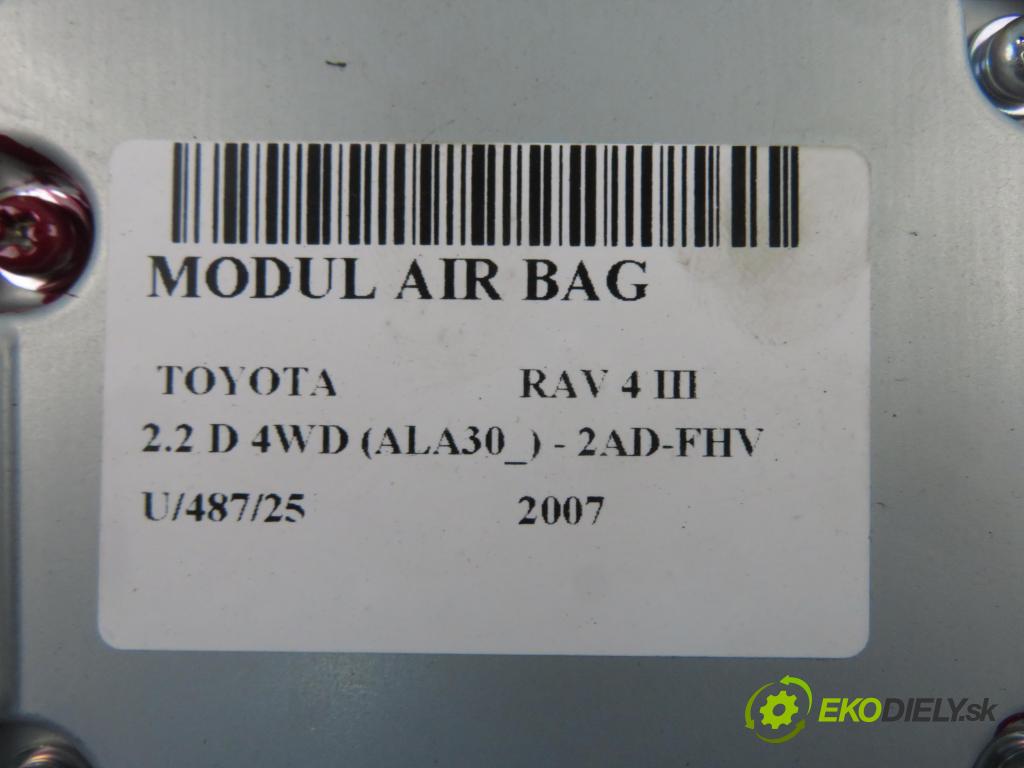 TOYOTA RAV 4 III (_A3_) SUV 2007 130,00 2.2 D 4WD 177 - 2AD-FHV 2231,00 MODUL air BAG 8917042201 ; 1503001470