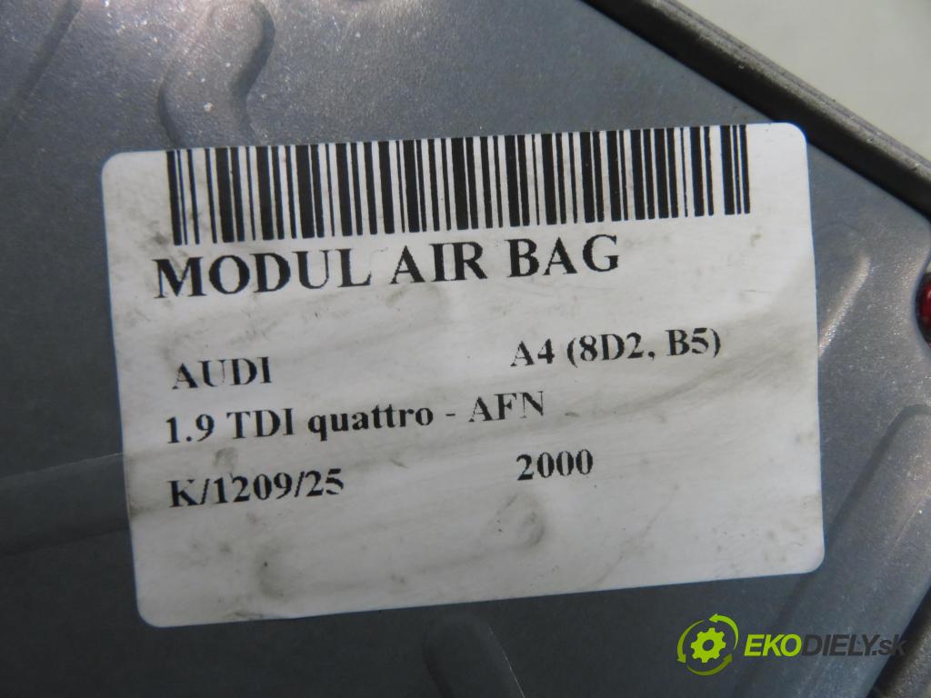AUDI A4 (8D2, B5) SEDAN 2000 81,00 1.9 TDI quattro - AFN 1896,00 MODUL air BAG 8D0959655J ; 0285001276