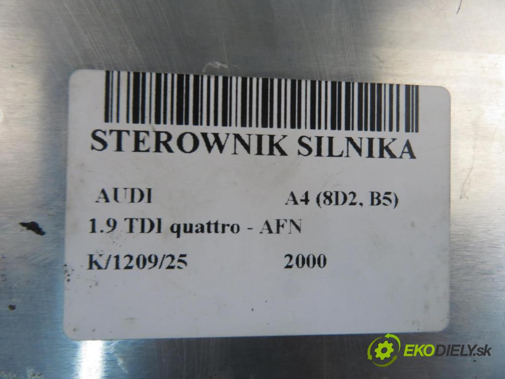 AUDI A4 (8D2, B5) SEDAN 2000 81,00 1.9 TDI quattro - AFN 1896,00 Riadiaca jednotka Motor 038906012BM ; 0281010201
