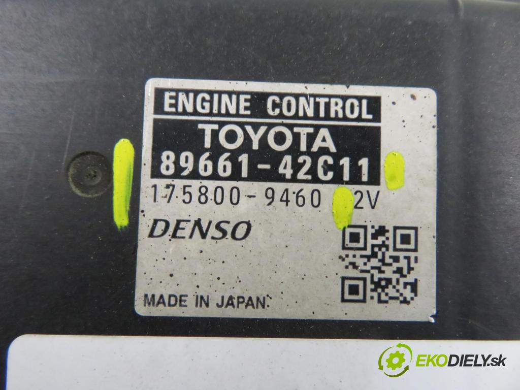TOYOTA RAV 4 III (_A3_) SUV 2007 130,00 2.2 D 4WD 177 - 2AD-FHV 2231,00 Riadiaca jednotka Motor 8966142C11 ; 1758009460