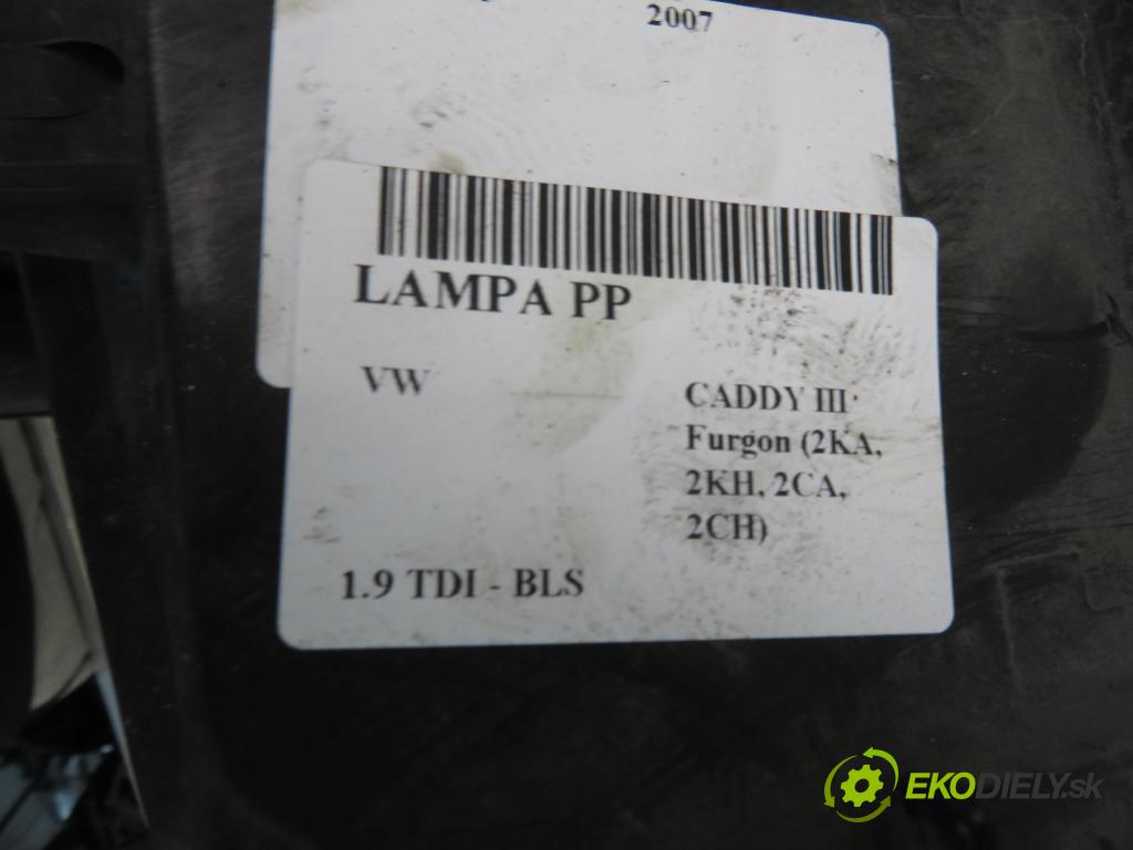 VW CADDY III Furgon (2KA, 2KH, 2CA, 2CH) FURGON 2007 77,00 1.9 TDI - BLS 1896,00 světlo PP 2K0941006B