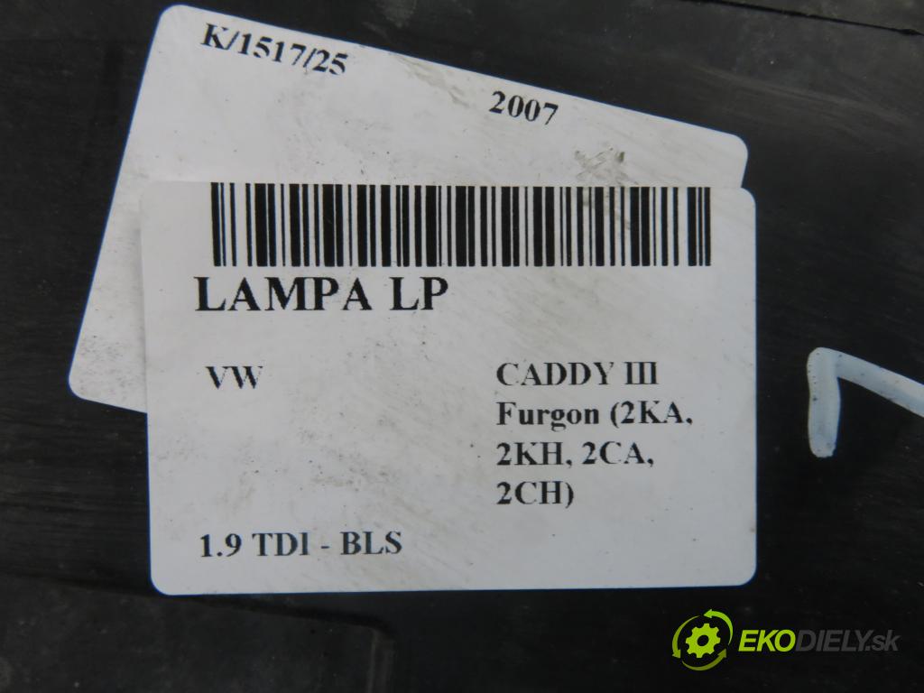 VW CADDY III Furgon (2KA, 2KH, 2CA, 2CH) FURGON 2007 77,00 1.9 TDI - BLS 1896,00 Svetlo LP 2K0941005B