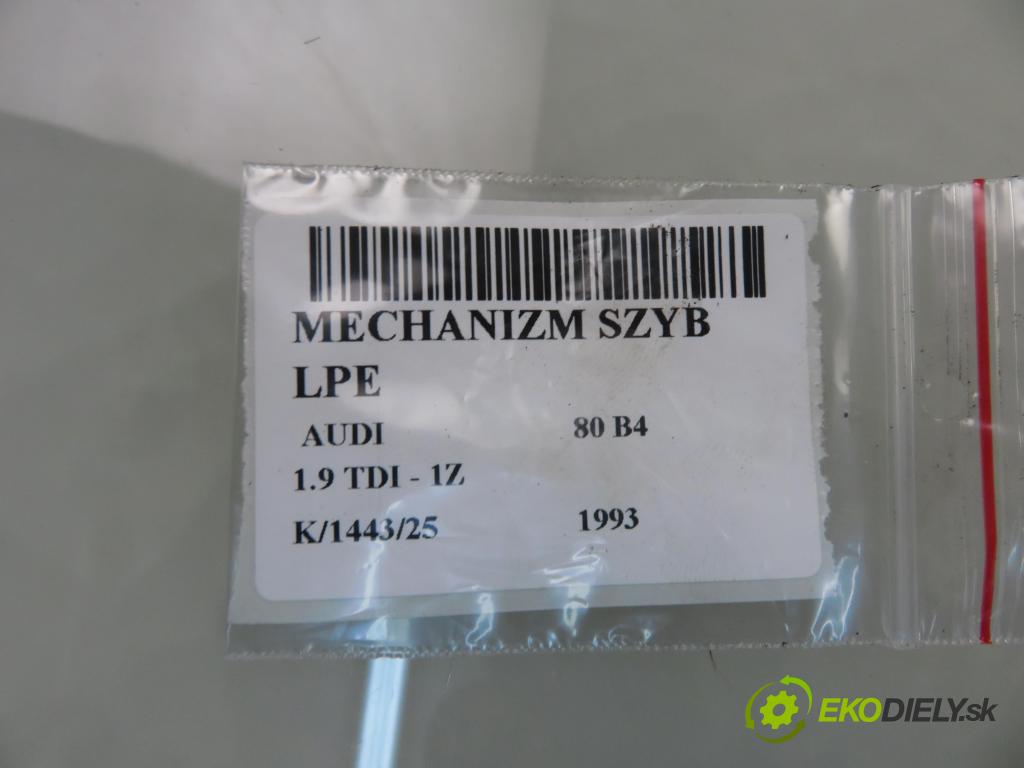 AUDI 80 (8C, B4) SEDAN 1993 66,00 1.9 TDI - 1Z 1896,00 Mechanizmus okien 893837397A ; 893959801B