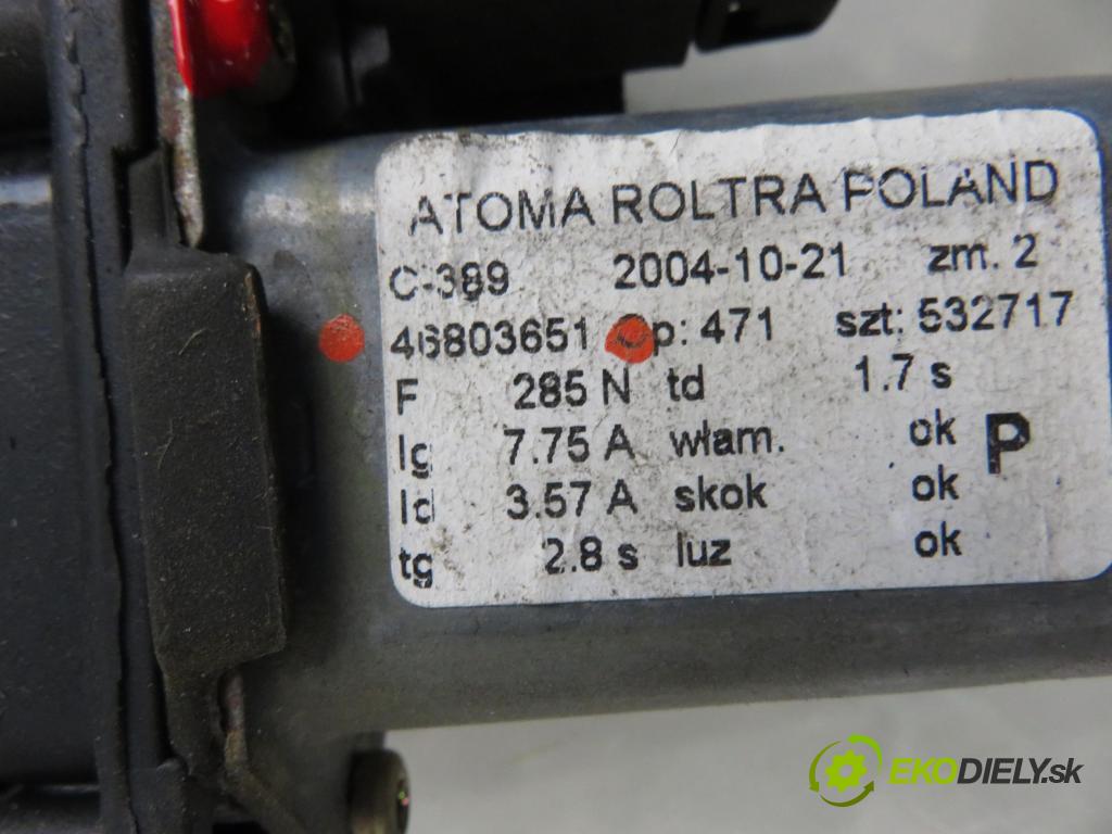 FIAT PANDA (169_) HB 2004 40,00 1.1 54 - 187 A1.000 1108,00 Mechanizmus okien 46803651