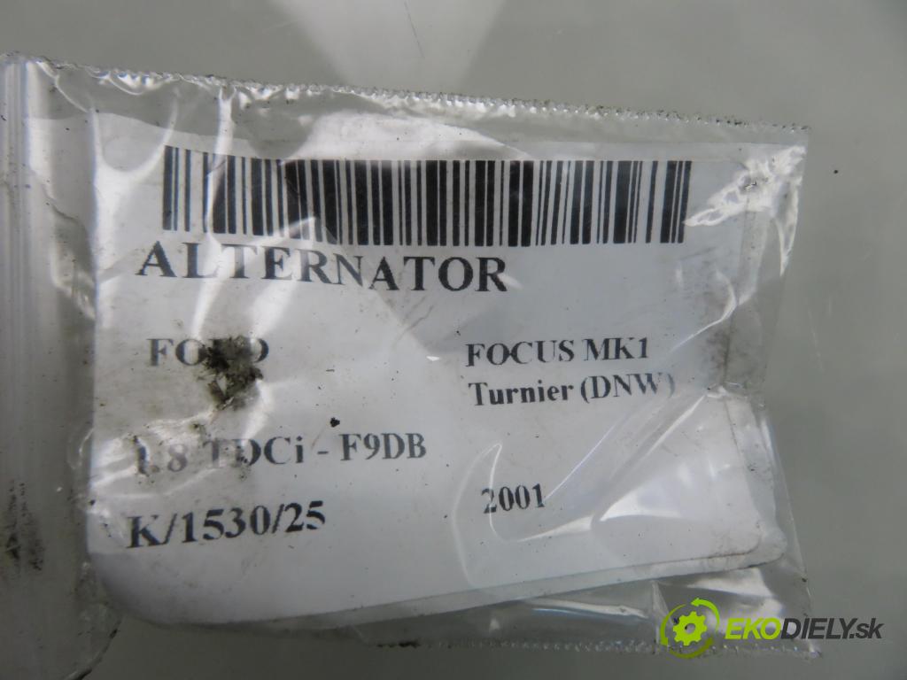 FORD FOCUS Turnier (DNW) KOMBI 2001 85,00 1.8 TDCi - F9DB 1753,00 Alternátor 1M5T10300BB ; 63321823 (Alternátor)