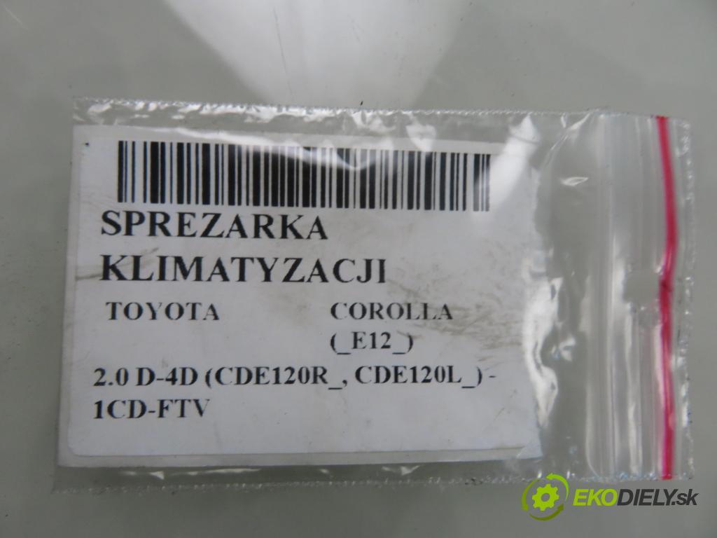 TOYOTA COROLLA (_E12_) HB 2005 85,00 2.0 D-4D 116 (CDE120R_, CDE120L_) - 1CD-FTV 1995,00 KOMPRESOR: klimatizácie 4472206364 (Kompresor klimatizácie)