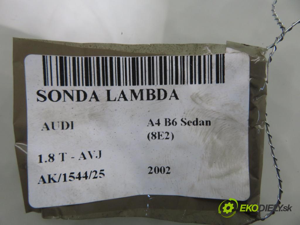 AUDI A4 (8E2, B6) SEDAN 2002 110,00 1.8 T - AVJ 1781,00 sonda lambda 0258007351 ; 0258007352 ; 1K0998262D (Lambda sonda)