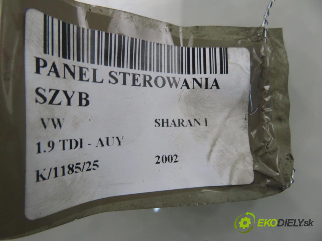 VW SHARAN (7M8, 7M9, 7M6) MINIVAN 2002 85,00 1.9 TDI PD 115 - AUY 1896,00 Panel ovládania okien 7M3959857B ; YM2114A132ABW