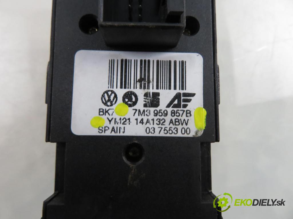 VW SHARAN (7M8, 7M9, 7M6) MINIVAN 2002 85,00 1.9 TDI PD 115 - AUY 1896,00 Panel ovládania okien 7M3959857B ; YM2114A132ABW