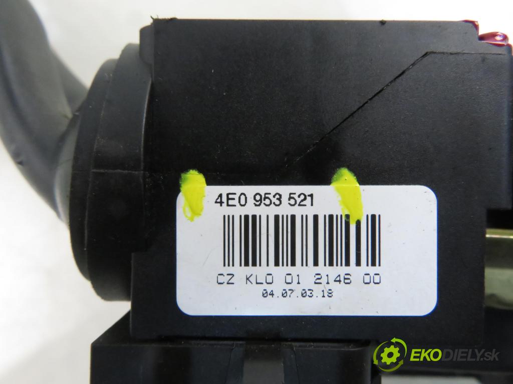 AUDI A4 (8E2, B6) SEDAN 2002 110,00 1.8 T - AVJ 1781,00 páčka/prepínač 8E0953549N ; 4E0953521 ; 4E0953503B