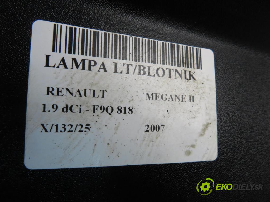 RENAULT MEGANE II (BM0/1_, CM0/1_) HB 2007 96,00 1.9 dCi - F9Q 818 1870,00 Svetlo ľavé zadné 8200073236