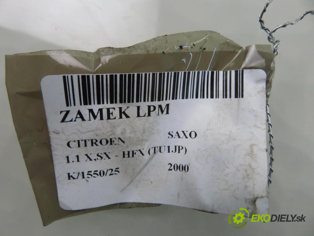 CITROEN SAXO (S0, S1) HB 2000 44,00 1.1 X,SX - HFX (TU1JP) 1124,00 zámok 
