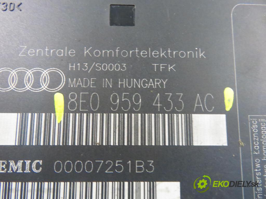 AUDI A4 (8E2, B6) SEDAN 2002 110,00 1.8 T - AVJ 1781,00 MODUL komfortu 8E0959433AC
