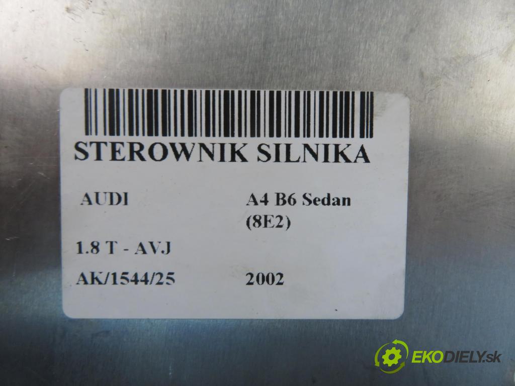 AUDI A4 (8E2, B6) SEDAN 2002 110,00 1.8 T - AVJ 1781,00 Riadiaca jednotka Motor 8E0906018B ; 0261206868