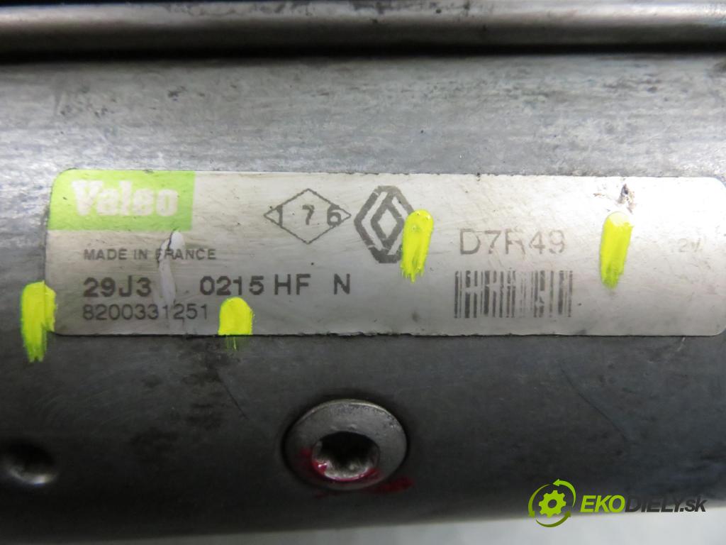 RENAULT SCENIC II (JM0/1_) MINIVAN 2004 88,00 1.9 DCI - F9Q 812 1870,00 startér 8200331251 (Startér)