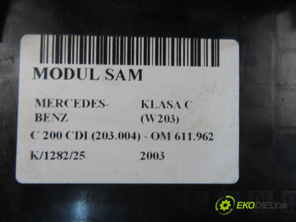 MERCEDES-BENZ KLASA C (W203) SEDAN 2003 85,00 C 200 CDI 116 - OM 611.962 2148,00 MODUL SAM 2095450101 ; 5DK00848610 ; 0295456732