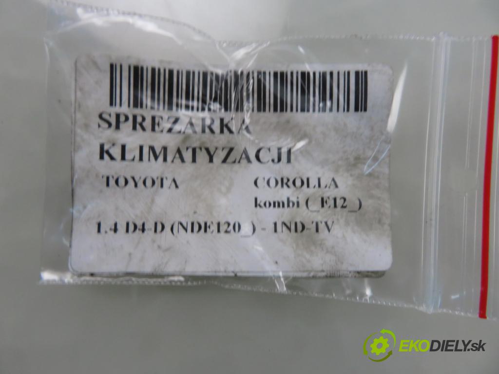 TOYOTA COROLLA kombi (_E12_) KOMBI 2005 0,00 1.4 D4-D (NDE120_) - 1ND-TV 1364,00 KOMPRESOR: klimatizácie 4472607961 (Kompresor klimatizácie)