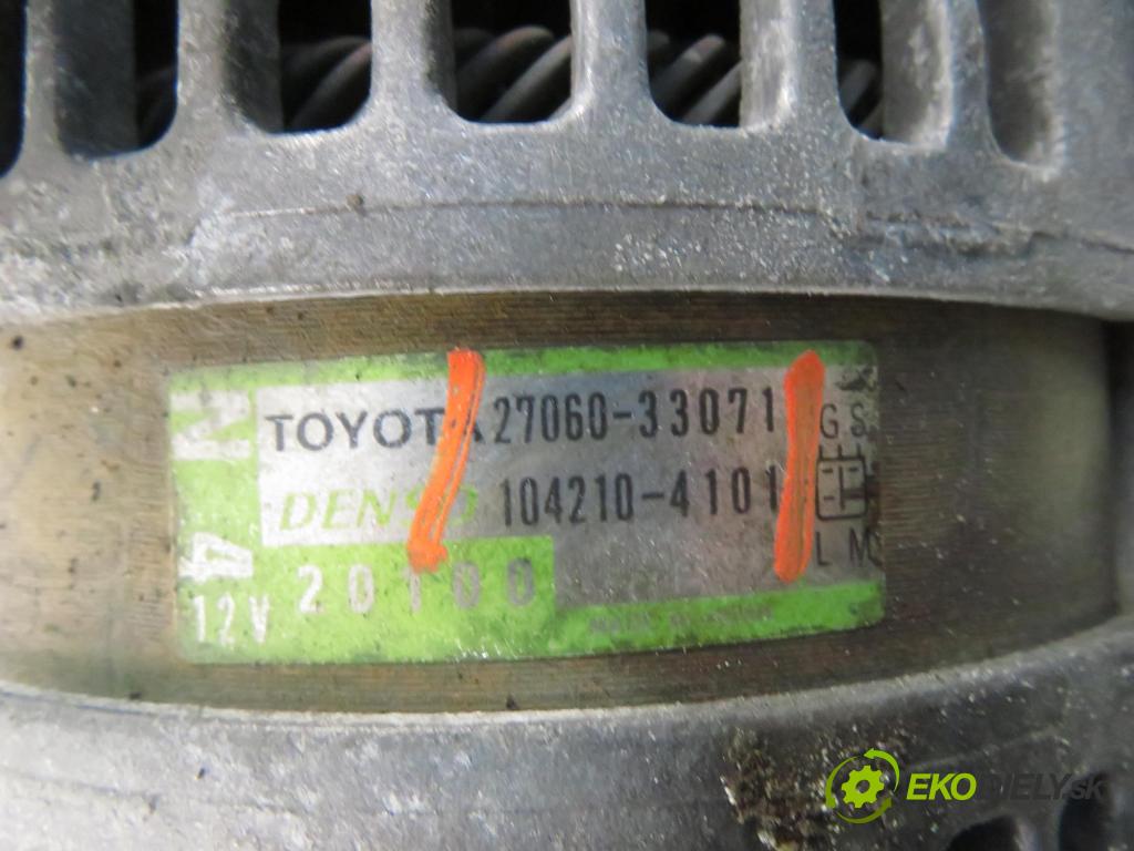 TOYOTA COROLLA kombi (_E12_) KOMBI 2005 0,00 1.4 D4-D (NDE120_) - 1ND-TV 1364,00 Alternátor 2706033071 ; 1042104101 (Alternátor)