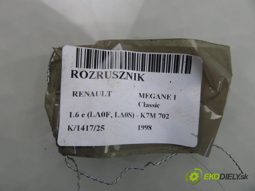RENAULT MEGANE I Classic (LA0/1_) SEDAN 1998 66,00 1.6 e (LA0F, LA0S) - K7M 702 1598,00 Štartér D6RA133 (Štartér)