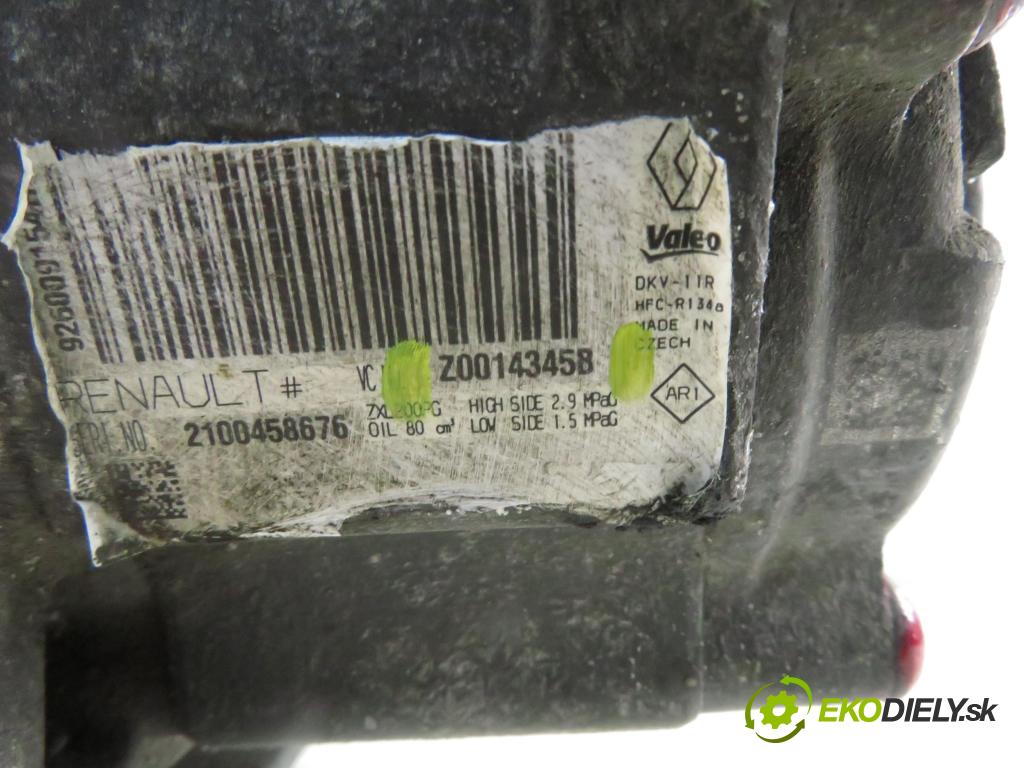 DACIA DOKKER Express FURGON 2012 0,00 1.5 dCi - K9K 612 1461,00 KOMPRESOR: klimatizace Z0014345B (Kompresor klimatizace)