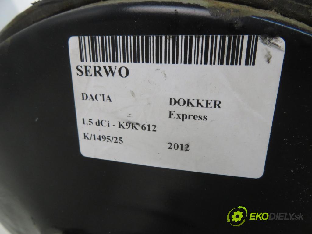DACIA DOKKER Express FURGON 2012 0,00 1.5 dCi - K9K 612 1461,00 Posilovač 472106085R ; 03786440314 (Servočerpadlo)