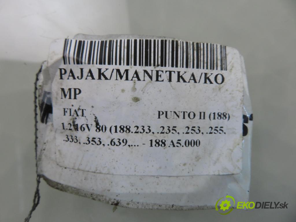 FIAT PUNTO (188_) HB 2002 59,00 1.2 16V 80 - 188 A5.000 1242,00 páčka/prepínač