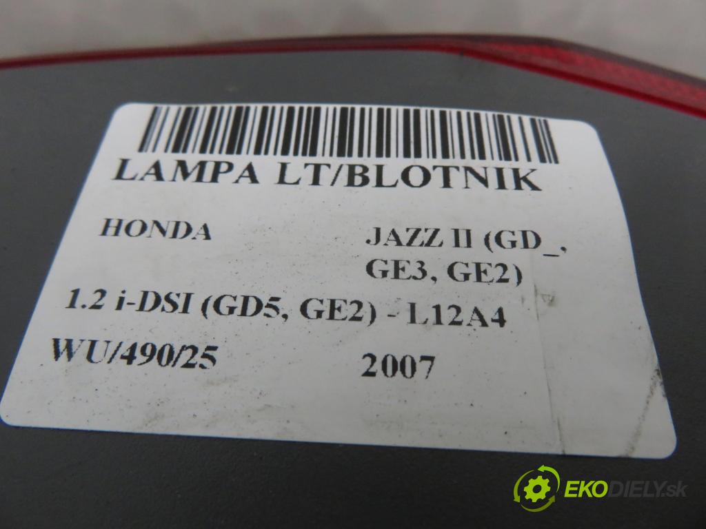 HONDA JAZZ II (GD_, GE3, GE2) HB 2007 57,00 1.2 i-DSI (GD5, GE2) - L12A4 1243,00 Svetlo ľavé zadné