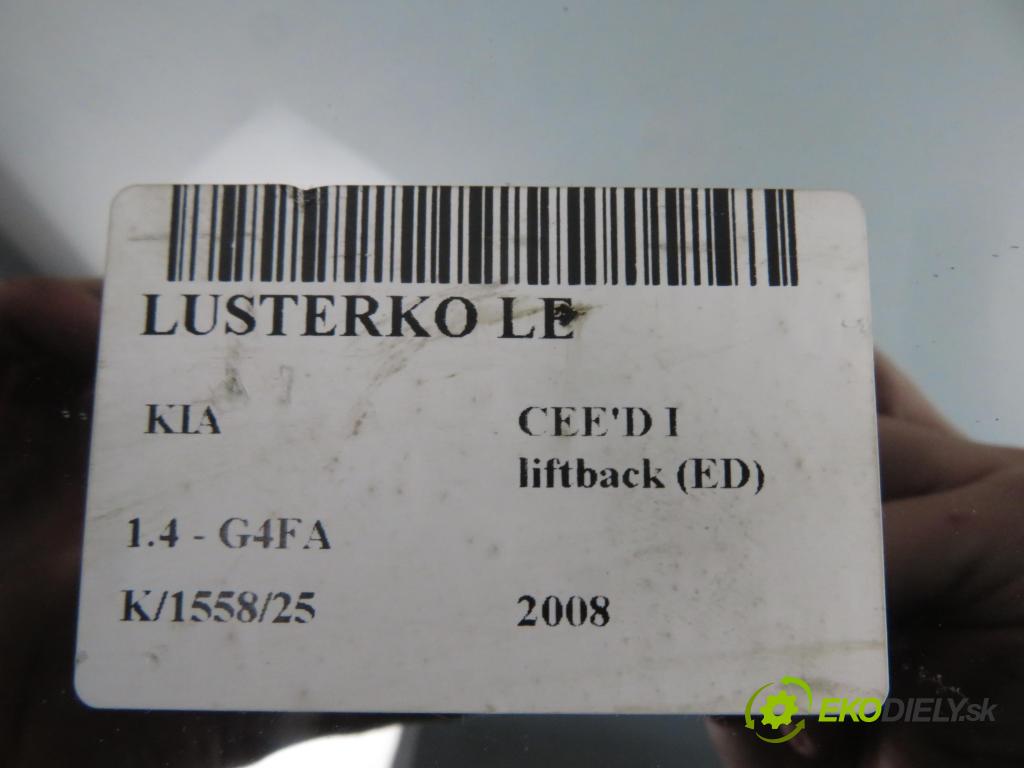 KIA CEE'D liftback (ED) HB 2008 80,00 1.4 16V 109 - G4FA 1396,00 Spätné zrkadlo LE